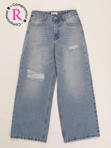 JEANS NIÑA INDEX WIDE ROTURA - 1