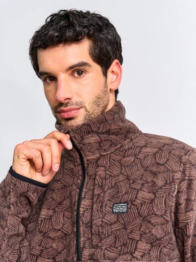 POLAR HOMBRE CLOUDBREAK HALF ZIPPER PRINT - 3
