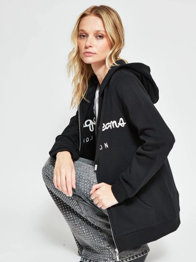 POLERÓN MUJER PEPE JEANS ALGODÓN CAPUCHA BORDADO - 4