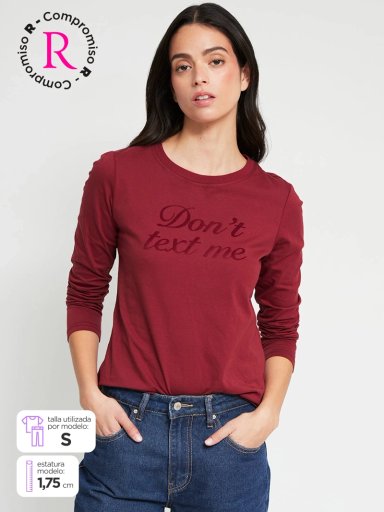 POLERA MUJER PEPE JEANS ALGODÓN MANGA LARGA RIB - 1