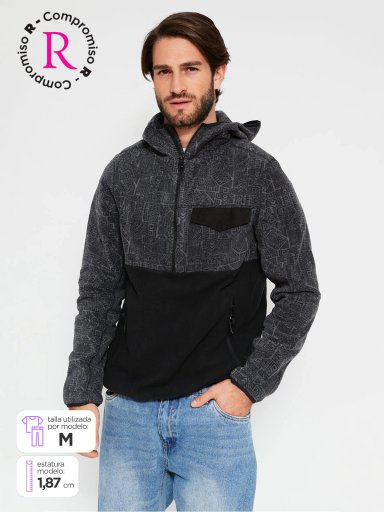 POLERÓN HOMBRE CLOUDBREAK POLAR HALF ZIPPER PRINT - 1