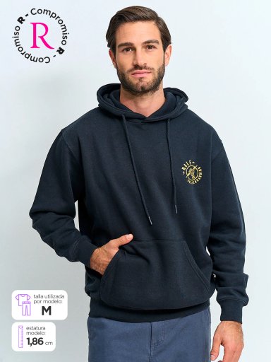 POLERÓN HOMBRE HALF ALGODÓN HOODIE PRINT - 1