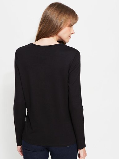 POLERA MUJER CACHAREL MANGA LARGA - 2