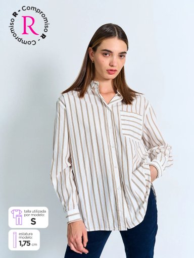 BLUSA MUJER PEPE JEANS ALGODÓN RAYAS - 1