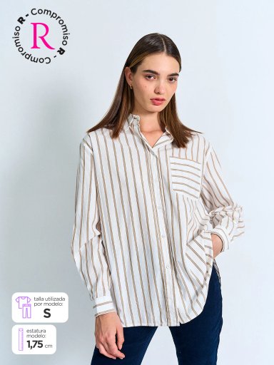 BLUSA MUJER PEPE JEANS ALGODÓN RAYAS - 1