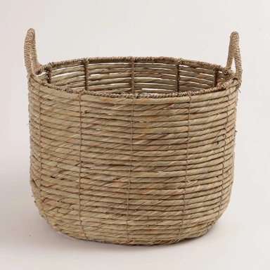 CANASTO DECORATIVO RIPLEY HOME LISO ASA L - 1