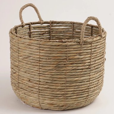 CANASTO DECORATIVO RIPLEY HOME LISO ASA L - 2