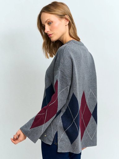 SWEATER MUJER CACHAREL CUELLO REDONDO MANGA LARGA - 2
