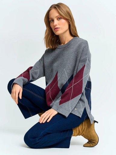 SWEATER MUJER CACHAREL CUELLO REDONDO MANGA LARGA - 4