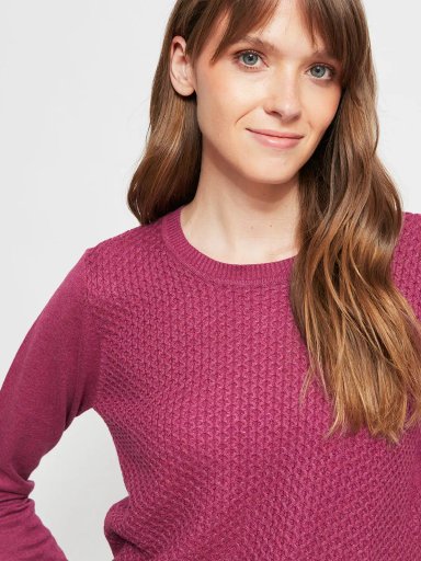 SWEATER MUJER AZIZ BÁSICO TRENZADO - 3