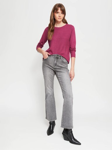 SWEATER MUJER AZIZ BÁSICO TRENZADO - 4