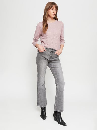 SWEATER MUJER AZIZ BÁSICO TRENZADO - 4