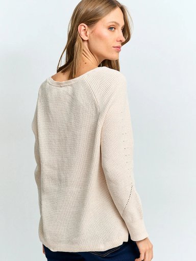 SWEATER MUJER AZIZ CUELLO EN V - 2