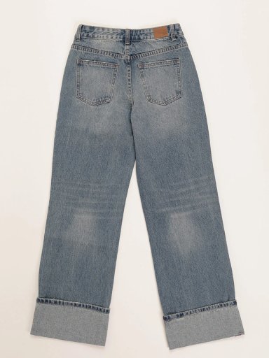 JEANS NIÑA INDEX RECTO BASTA DOBLADA - 2