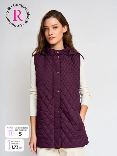 PARKA MUJER AZIZ SIN MANGAS QUILTED - 1