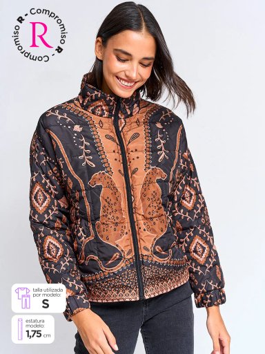 PARKA MUJER TATIENNE ACOLCHADA ESTAMPADA - 1