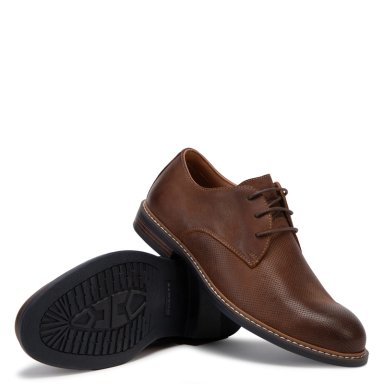 ZAPATOS HOMBRE GUANTE CAFÉ ALBURY CUERO - 5