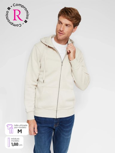 POLERÓN HOMBRE KENNETH STEVENS ALGODÓN FULL ZIPPER HOODIE - 1
