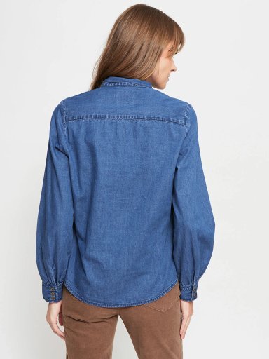 BLUSA MUJER REGATTA ALGODÓN MANGA LARGA DENIM LAZO - 2