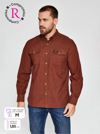 CAMISA HOMBRE ROBERT LEWIS MANGA LARGA COTELÉ - 1