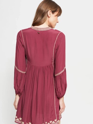 VESTIDO MUJER TATIENNE CORTO BORDADO - 3