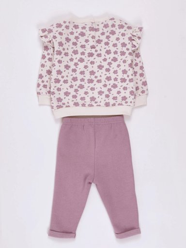 CONJUNTO NIÑA BABY HARVEST POLERÓN ESTAMPADO PANTALÓN DE BUZO - 2