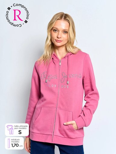 POLERÓN  MUJER PEPE JEANS ALGODÓN CAPUCHA BRILLOS - 1