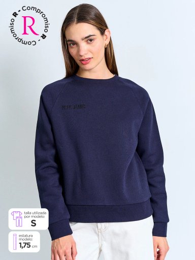 POLERÓN  MUJER PEPE JEANS ALGODÓN LOGO - 1