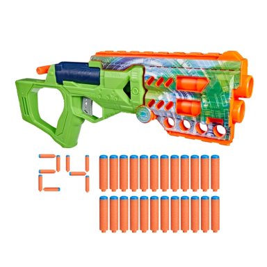 LANZADOR NERF N SERIES JADESTRIKE 24 DARDOS - 1