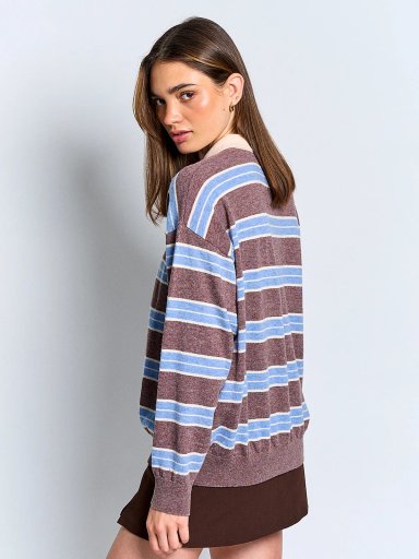 SWEATER MUJER INDEX MANGA LARGA TEJIDO - 2
