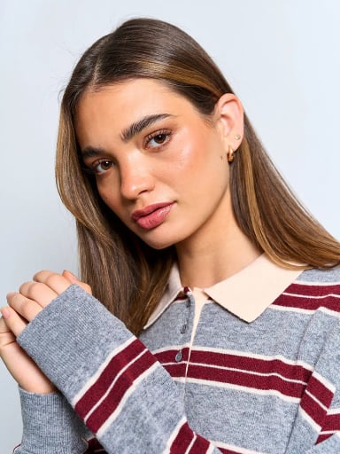 SWEATER MUJER INDEX MANGA LARGA TEJIDO - 3