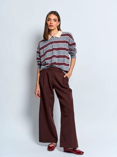 SWEATER MUJER INDEX MANGA LARGA TEJIDO - 4