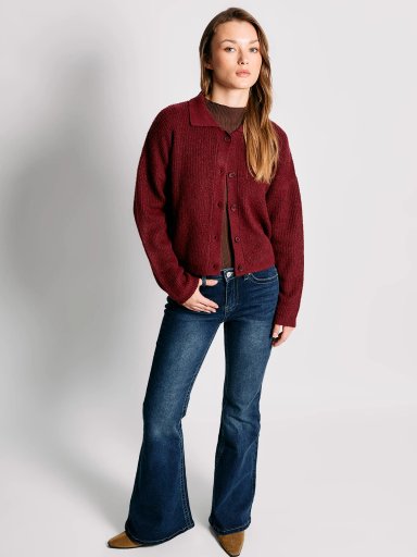 CARDIGAN MUJER INDEX CUELLO POLO BOTONES - 4
