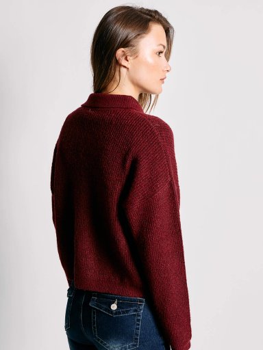 CARDIGAN MUJER INDEX CUELLO POLO BOTONES - 2