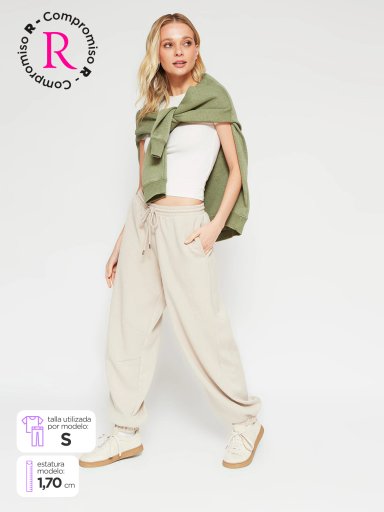 PANTALÓN DE BUZO MUJER INDEX JOGGER - 1
