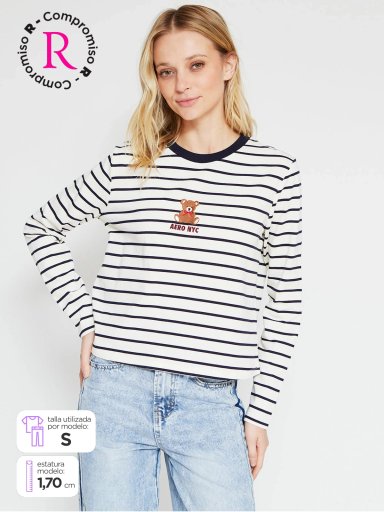 POLERA MUJER AEROPOSTALE ALGODÓN  - 1