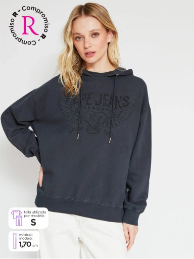 POLERÓN MUJER PEPE JEANS ALGODÓN TACHAS - 1
