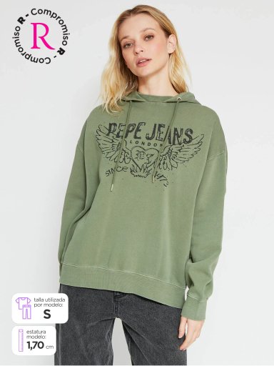 POLERÓN MUJER PEPE JEANS ALGODÓN TACHAS - 1