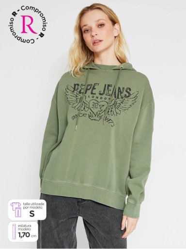 POLERÓN MUJER PEPE JEANS ALGODÓN TACHAS - 1