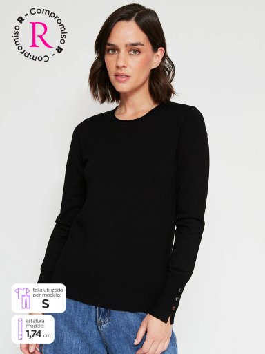 SWEATER MUJER MARQUIS CUELLO REDONDO - 1