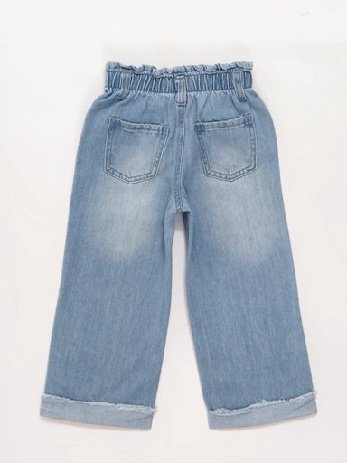 JEANS NIÑA BABY HARVEST WIDE FLORES BORDADAS - 2