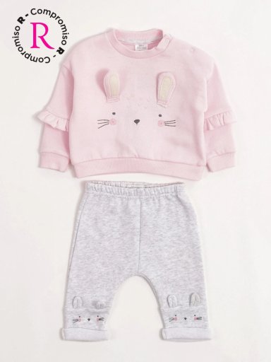 CONJUNTO NIÑA BABY HARVEST POLERÓN Y PANTALÓN DE BUZO - 1