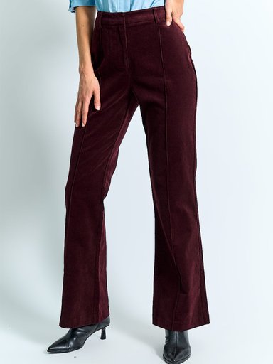 PANTALÓN MUJER MARQUIS ALGODÓN COTELÉ FLARE - 2