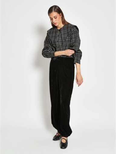 BLUSA MUJER MARQUIS ALGODÓN CUELLO BOBO CUADROS - 5