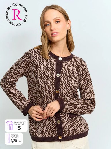 CARDIGAN MUJER CACHAREL BOTONES - 1