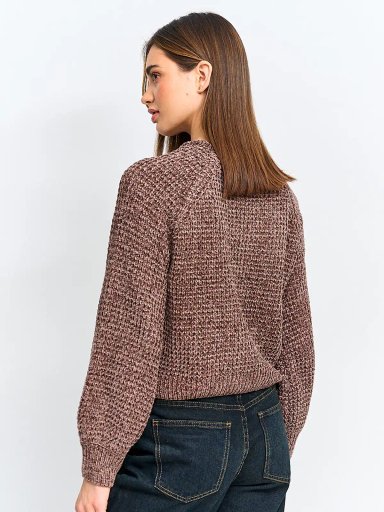 SWEATER MUJER INDEX MANGA LARGA CHENILLE - 2