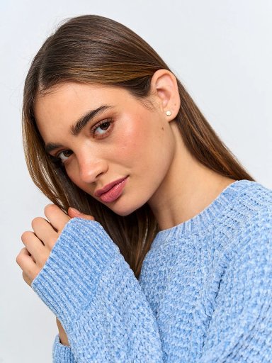 SWEATER MUJER INDEX MANGA LARGA CHENILLE - 3