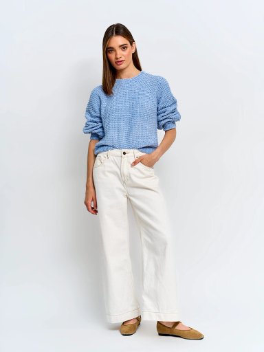 SWEATER MUJER INDEX MANGA LARGA CHENILLE - 4