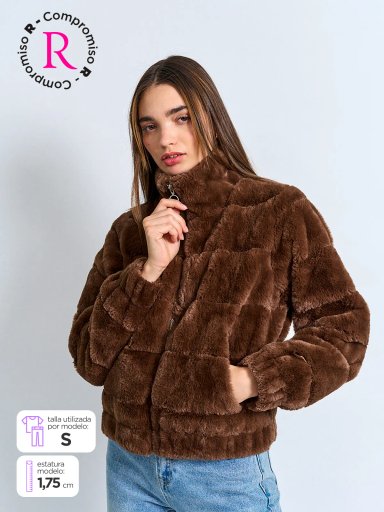 CHAQUETA MUJER INDEX PELUDA - 1