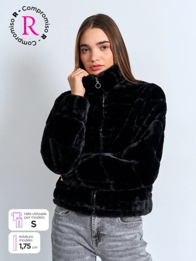 CHAQUETA MUJER INDEX PELUDA - 1